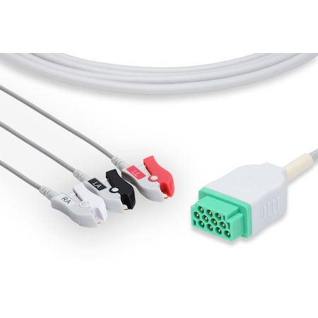 GE Healthcare Direct-Connect ECG Cable - 3 Leads Pinch/Grabber